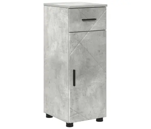 Vannitoa Mööbleset Sahtliga Uksega 4 Pcs Betoonihall Tehispuit