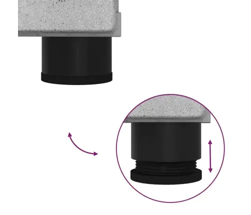 Vannitoa Mööbleset Sahtliga Uksega 4 Pcs Betoonihall Tehispuit