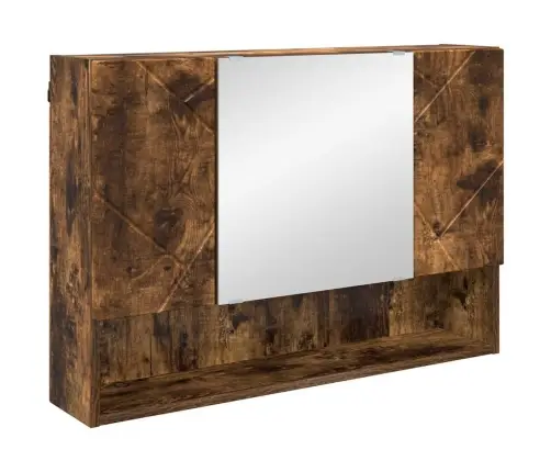 Vannas Istabas Mēbeļu Komplekts 4 Pcs Dūmakaina Ozolkoka Vidaxl