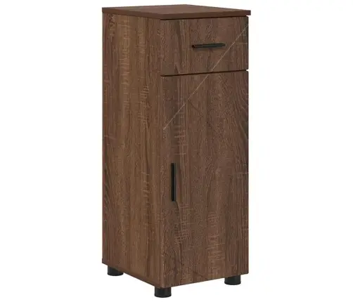 Vannitoa Mööbleset 4 Pcs Pruun Tamm 30 X 35 X 192 Cm Tehispuit