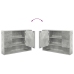 Vonios Baldų Rinkinys 5 Pcs Betono Pilka 30 X 35 X 192 Cm