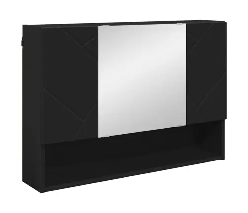 Vannas Istabas Mēbeļu Komplekts 4 Pcs Melna 30 X 35 X 192 Cm Vidaxl