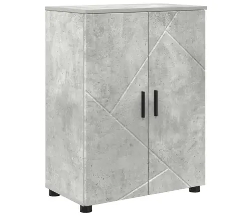 Vannas Istabas Mēbeļu Komplekts Ar Plauktu 4 Pcs Betona Pelēka Vidaxl