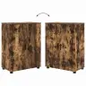 Vannitoa Mööbleset 4 Pcs Suitsutatud Tamm 30 X 35 X 192 Cm Vannitoa Mööbleset 4 Pcs Suitsutatud Tamm 30 X 35 X 192 Cm