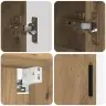 Vannas Istabas Mēbeļu Komplekts Ar Durvīm 4 Pcs Amatnieku Ozola Vidaxl Vannas Istabas Mēbeļu Komplekts Ar Durvīm 4 Pcs Amatnieku Ozola Vidaxl