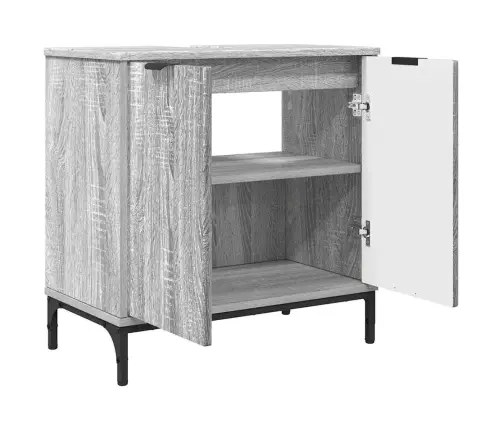 Vannas Istabas Mēbeļu Komplekts 2 Pcs Pelēka Sonomas Ozola Vidaxl Vannas Istabas Mēbeļu Komplekts 2 Pcs Pelēka Sonomas Ozola Vidaxl