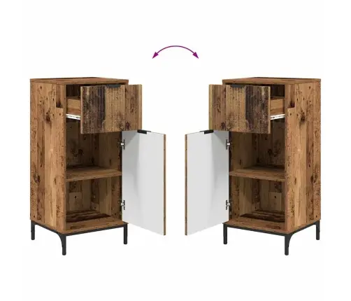 Vannas Istabas Mēbeļu Komplekts Ar Atvilktni 2 Pcs Vecs Koks Vidaxl