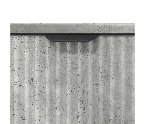 Vannas Istabas Mēbeļu Komplekts Ar Plauktu 3 Pcs Betona Pelēka Vidaxl