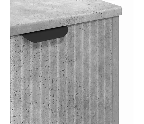 Vannas Istabas Mēbeļu Komplekts Ar Plauktu 3 Pcs Betona Pelēka Vidaxl