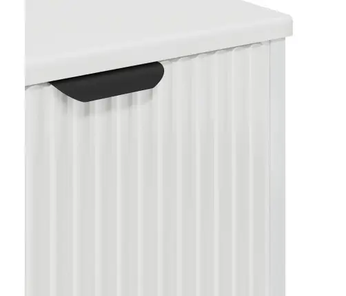 Vannas Istabas Mēbeļu Komplekts Ar Plauktu 3 Pcs Spīdīgi Balta Vidaxl