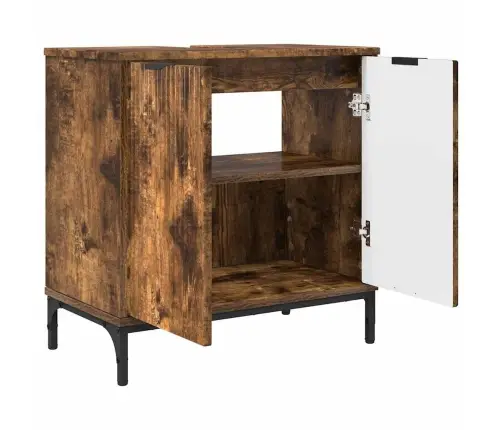 Vannas Istabas Mēbeļu Komplekts 3 Pcs Dūmakaina Ozolkoka Vidaxl Vannas Istabas Mēbeļu Komplekts 3 Pcs Dūmakaina Ozolkoka Vidaxl