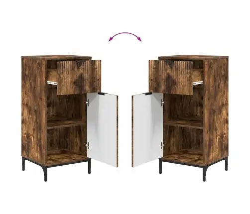 Vannas Istabas Mēbeļu Komplekts 3 Pcs Dūmakaina Ozolkoka Vidaxl Vannas Istabas Mēbeļu Komplekts 3 Pcs Dūmakaina Ozolkoka Vidaxl