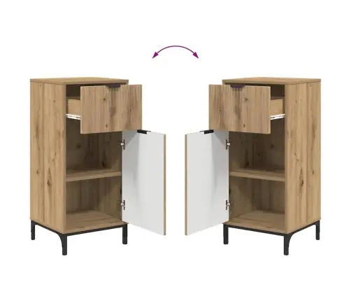 Vonios Baldų Rinkinys Su Stalčių 3 Pcs Amatininkų Ąžuolas