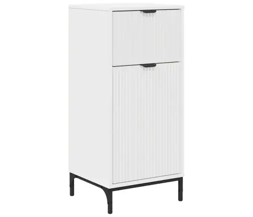 Vannas Istabas Mēbeļu Komplekts Balts Inženierkoks, Metāls Vidaxl