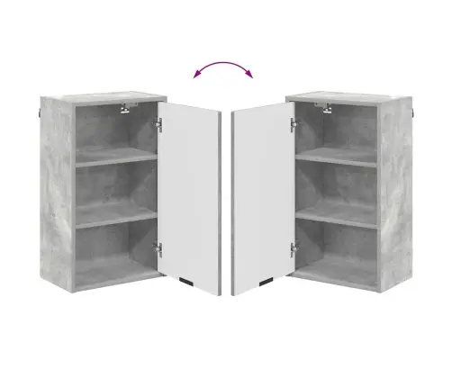 Vannas Istabas Mēbeļu Komplekts Ar Atvilktni Betona Pelēks Vidaxl