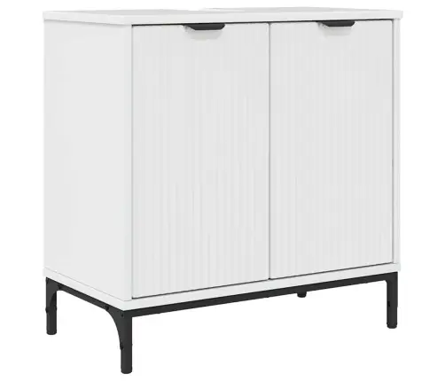 Vannitoa Mööbleset Sahtliga Ladustamisega Kergelt Läikiv Valge