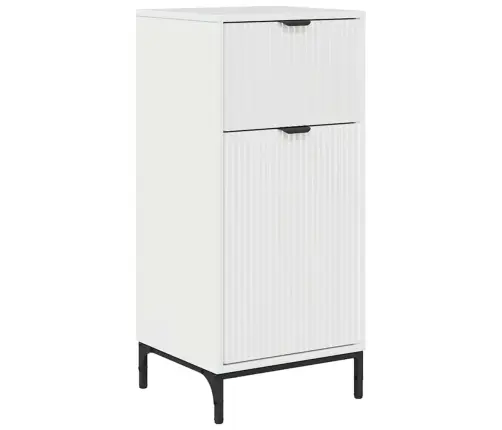 Vannitoa Mööbleset Sahtliga Ladustamisega Kergelt Läikiv Valge