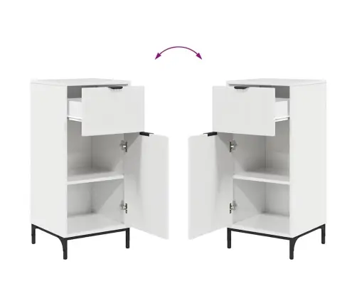 Vannitoa Mööbleset Sahtliga Ladustamisega Kergelt Läikiv Valge