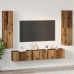 Tv Skapīšu Komplekts 7 Pcs Vecs Koks 80 X 30 X 30.5 Cm Vidaxl
