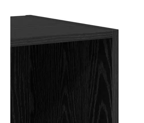 Tv Skapīšu Komplekts 4 Pcs Melns Ozols 37 X 37 X 142.5 Cm Vidaxl