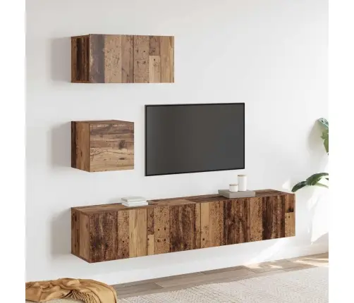 Telerikapi Komplekt 3 Pcs Vana Puit Tehispuit