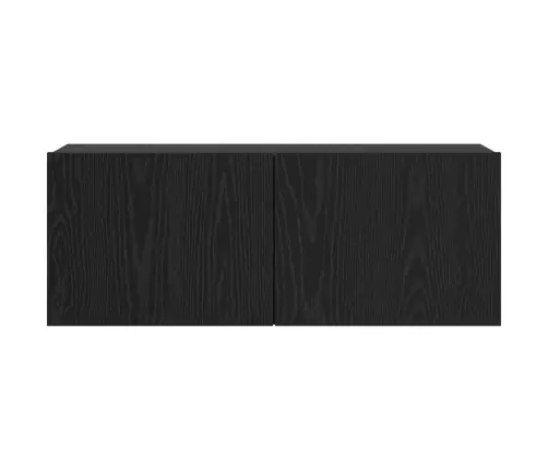 Telerikapi Komplekt 3 Pcs Must Tamm Tehispuit