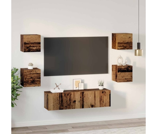 Tv Spintelių Komplektas 6 Pcs Sena Mediena