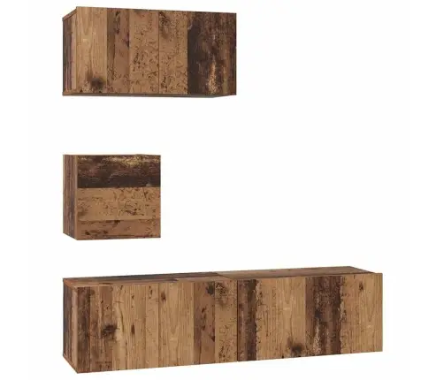 Tv Skapīšu Komplekts 4 Pcs Vecs Koks 60 X 30 X 30 Cm Vidaxl Tv Skapīšu Komplekts 4 Pcs Vecs Koks 60 X 30 X 30 Cm Vidaxl