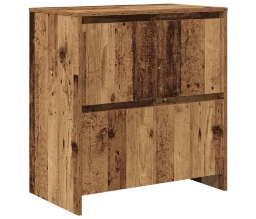 Sānu Skapji 3 Pcs Vecs Koks 70 X 41 X 75 Cm Inženierijas Koks Vidaxl