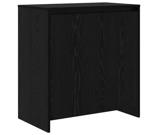 Puse 3 Pcs Melns Ozols 70 X 41 X 75 Cm Inženierijas Koks Vidaxl