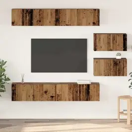 Tv Kapi Komplekt 6 Pcs Vana Puit Keskmine Tehispuit