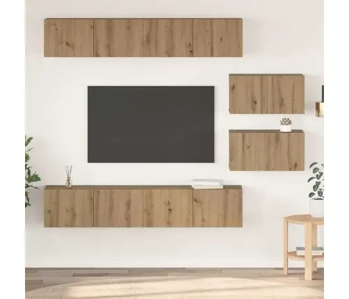 Telerikapi Komplekt 6 Pcs Käsitööpuu Tehispuit