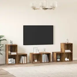 Tv Skapju Komplekts 6 Pcs Vecs Koks 37 X 35 X 72 Cm Vidaxl