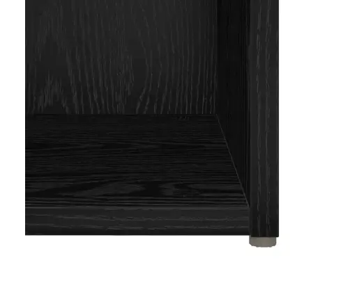 Tv Skapju Komplekts 6 Pcs Melns Ozolkoks Inženierijas Koks Vidaxl