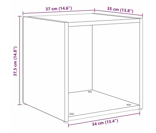 Tv Skapju Komplekts 6 Pcs Melns Ozolkoks Inženierijas Koks Vidaxl