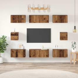 Tv Skapju Komplekts Vecs Koks Inženierijas Koks Vidaxl