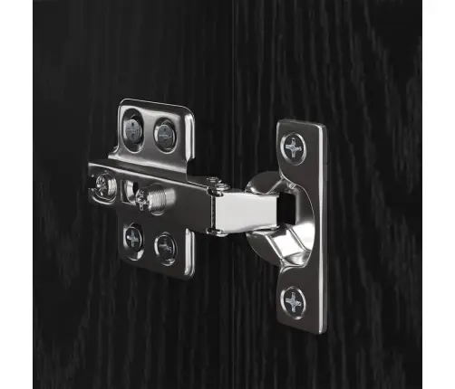 Tv Spintelių Komplektas Juodas Ąžuolas Apdirbta Mediena