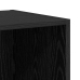 Tv Skapju Komplekts 2 Pcs Melns Ozols 37 X 37 X 142.5 Cm Vidaxl