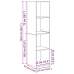 Tv Skapju Komplekts 2 Pcs Melns Ozols 37 X 37 X 142.5 Cm Vidaxl