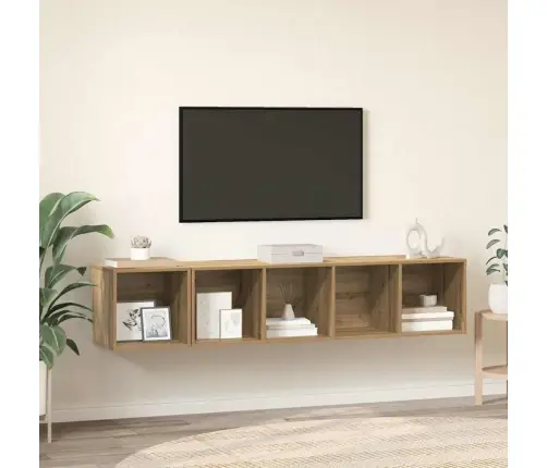 Tv Spintelės Komplektas 2 Pcs Artisano Ąžuolo Tv Spintelės Komplektas 2 Pcs Artisano Ąžuolo