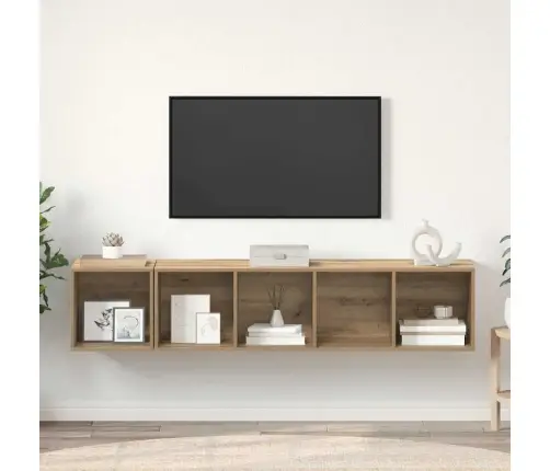 Tv Spintelės Komplektas 2 Pcs Artisano Ąžuolo Tv Spintelės Komplektas 2 Pcs Artisano Ąžuolo