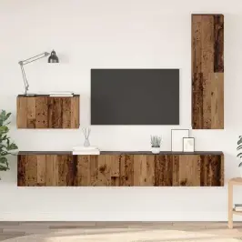 Tv Skapju Komplekts 4 Pcs Vecs Koks 200 X 30 X 30 Cm Vidaxl