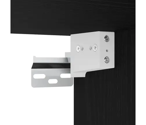 Seina Tv Kapid 4 Pcs Must Tamm 200 X 30 X 30 Cm Töödeldud Puit
