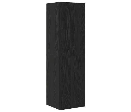 Seina Tv Kapid 4 Pcs Must Tamm 200 X 30 X 30 Cm Töödeldud Puit