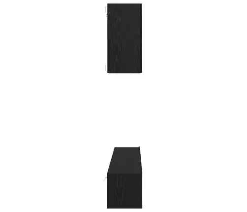 Tv Skapīšu Komplekts 5 Pcs Melni Ozoli 100 X 30 X 30 Cm Vidaxl