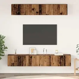 Tv Skapīšu Komplekts 5 Pcs Vecs Koks 100 X 30 X 30 Cm Vidaxl