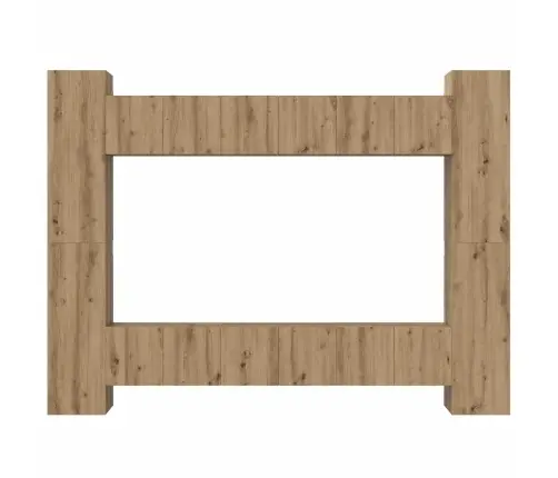 Tv Spintelių Komplektas 10 Pcs Amatininkų Ąžuolas