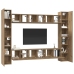 Tv Skapīšu Komplekts 10 Pcs Amatnieku Ozola 30.5 X 30 X 90 Cm Vidaxl