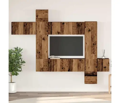 Telerikapi Komplekt 10 Pcs Vana Puit Tehispuit