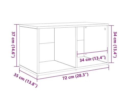 Televizoriaus Spintelė 3 Pcs Ruda 107 X 35 X 37 Cm